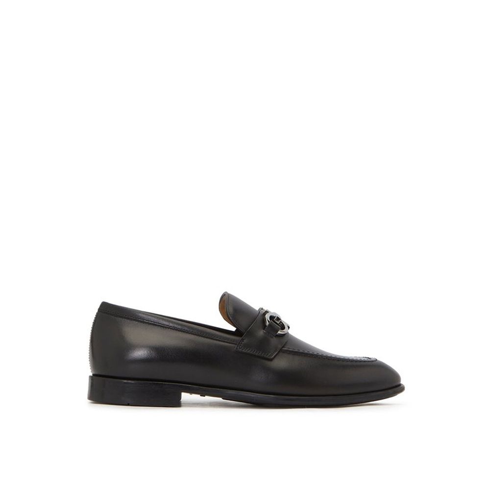 Salvatore Ferragamo Black Calfskin Slip-On Loafers | Regal Royce