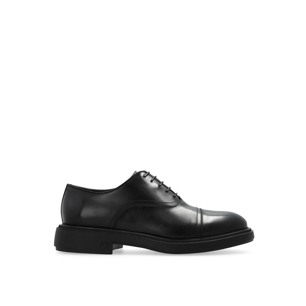 Salvatore Ferragamo Black Calfskin Oxfords And Derbies | Regal Royce