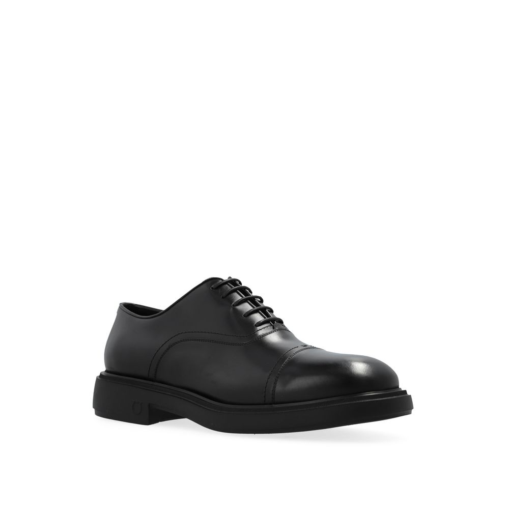Salvatore Ferragamo Black Calfskin Oxfords And Derbies | Regal Royce