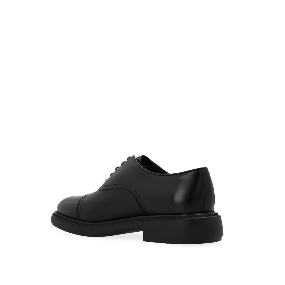 Salvatore Ferragamo Black Calfskin Oxfords And Derbies | Regal Royce