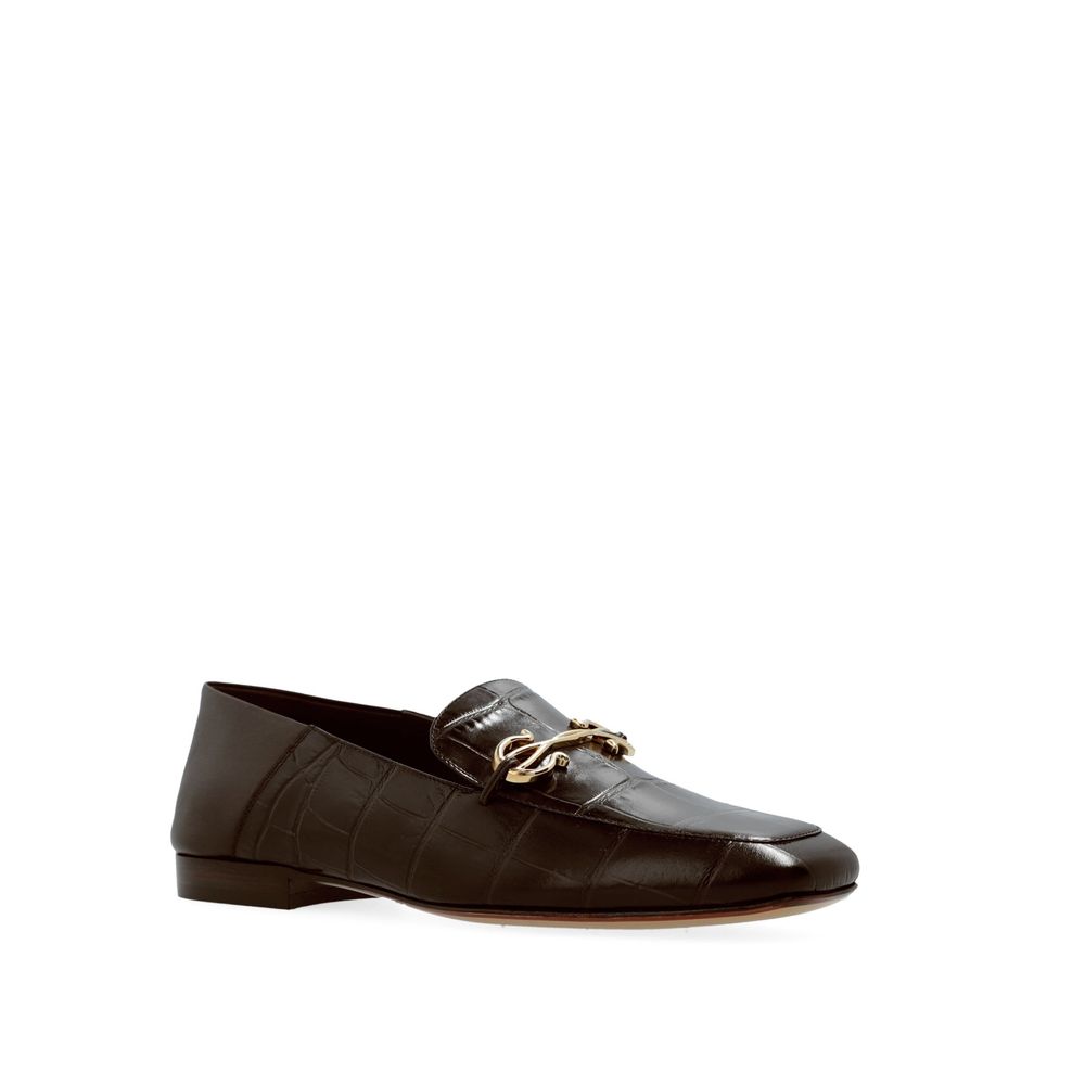 Salvatore Ferragamo Brown Calfskin Slip-On Loafers | Regal Royce
