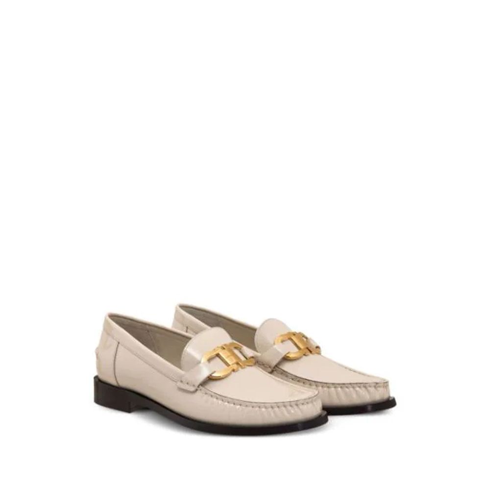 Salvatore Ferragamo White Calfskin Slip-On Loafers | Regal Royce