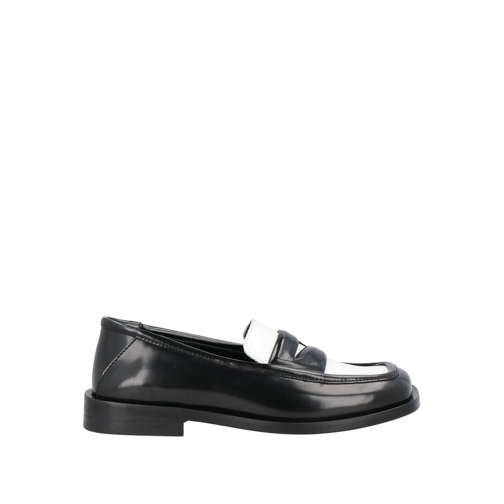 The Attico Black Leather Slip-On Loafers | Regal Royce