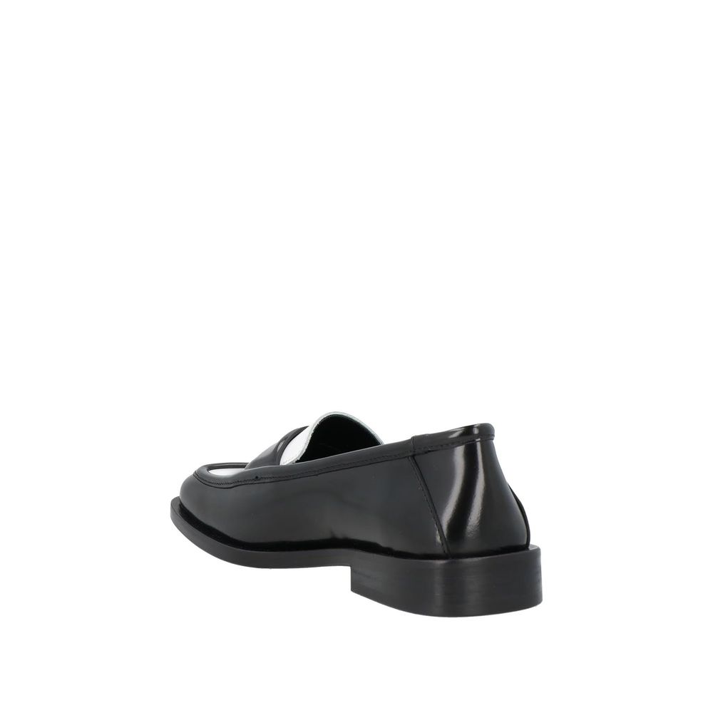 The Attico Black Leather Slip-On Loafers | Regal Royce