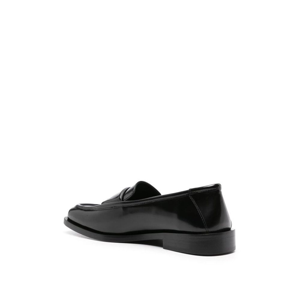 The Attico Black Calfskin Slip-On Loafers | Regal Royce