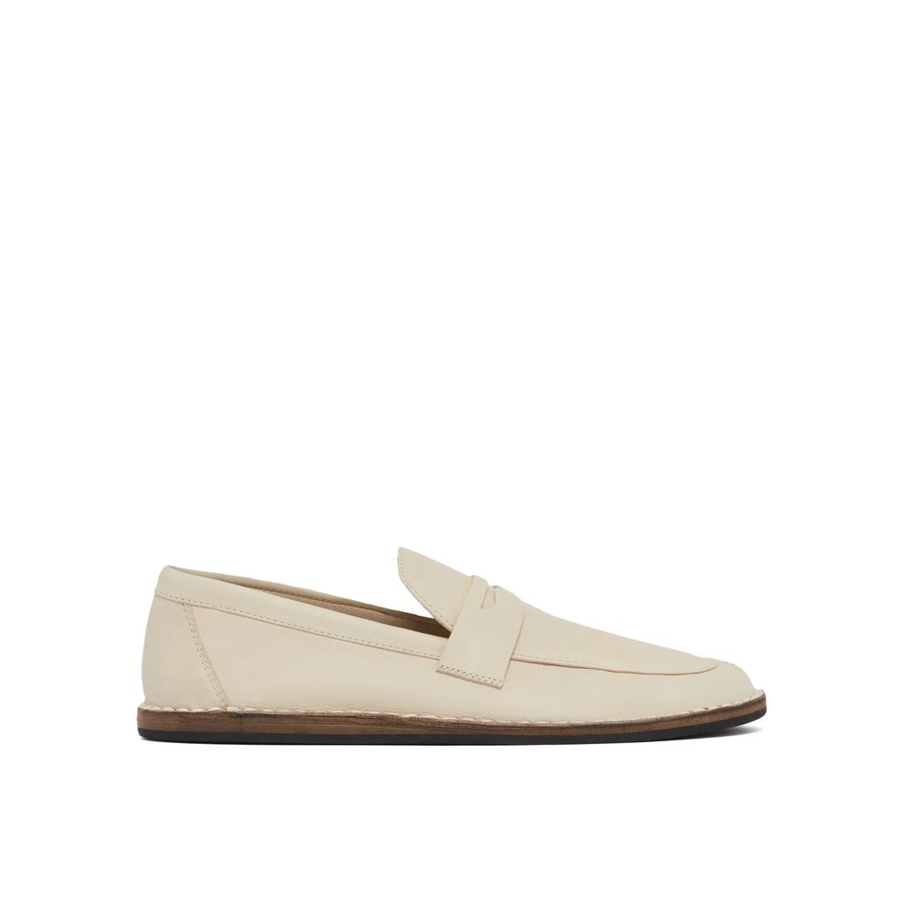 The Row White Calfskin Slip-On Loafers | Regal Royce