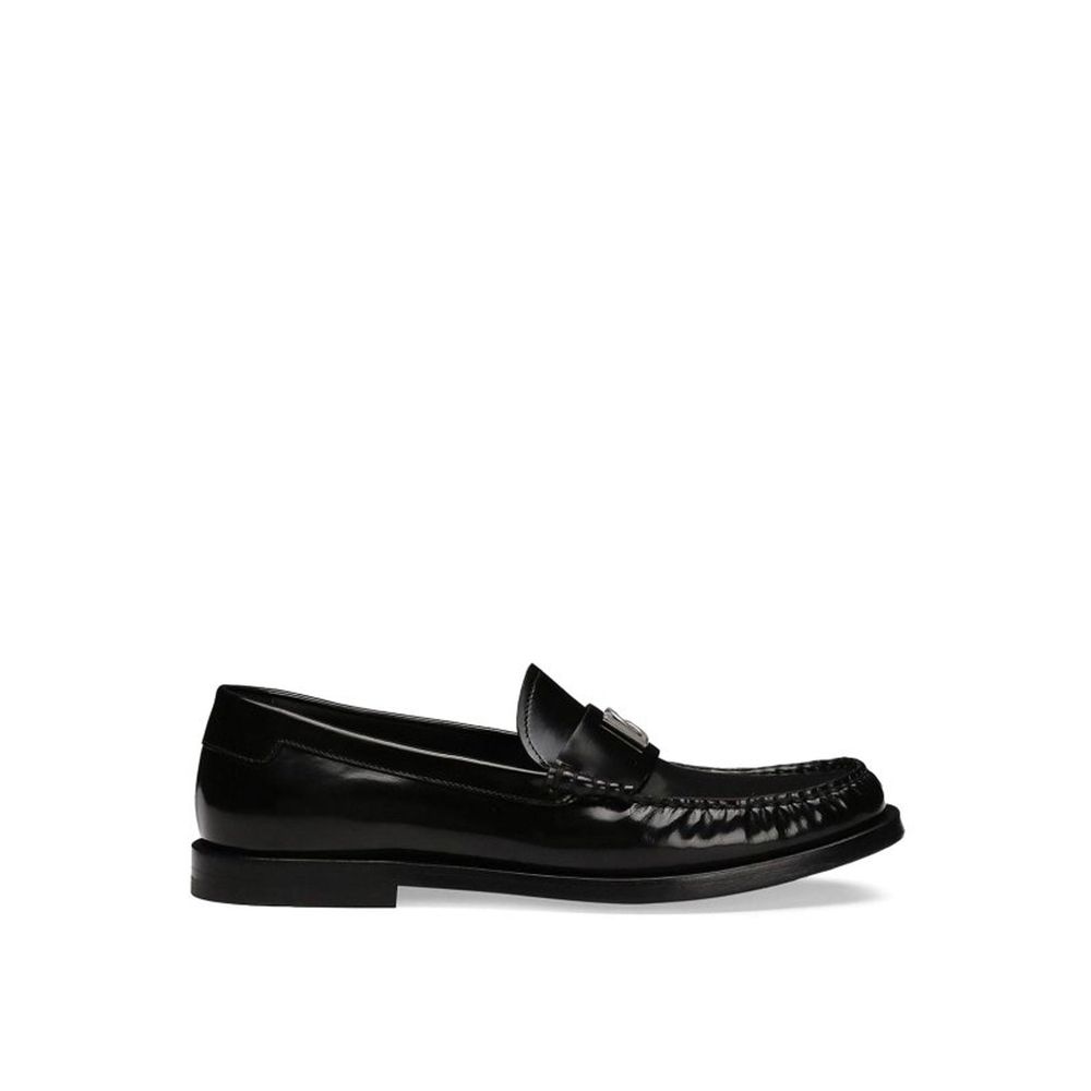 Dolce & Gabbana Black Calfskin Slip-On Loafers | Regal Royce