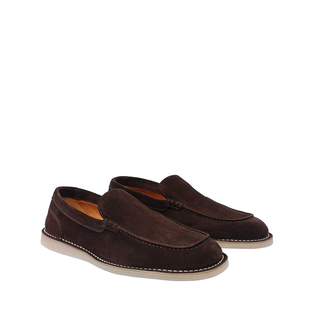 Dolce & Gabbana Brown Calfskin Slip-On Loafers | Regal Royce