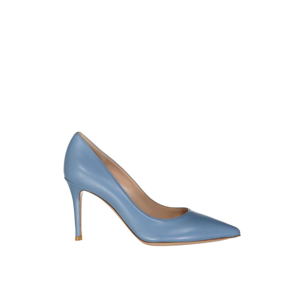 Gianvito Rossi Blue Leather High Heel Pumps | Regal Royce