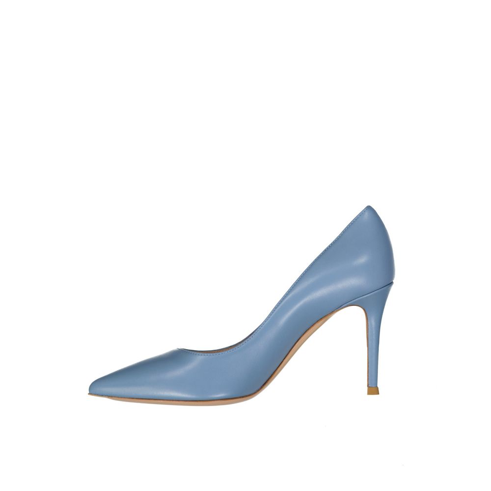 Gianvito Rossi Blue Leather High Heel Pumps | Regal Royce