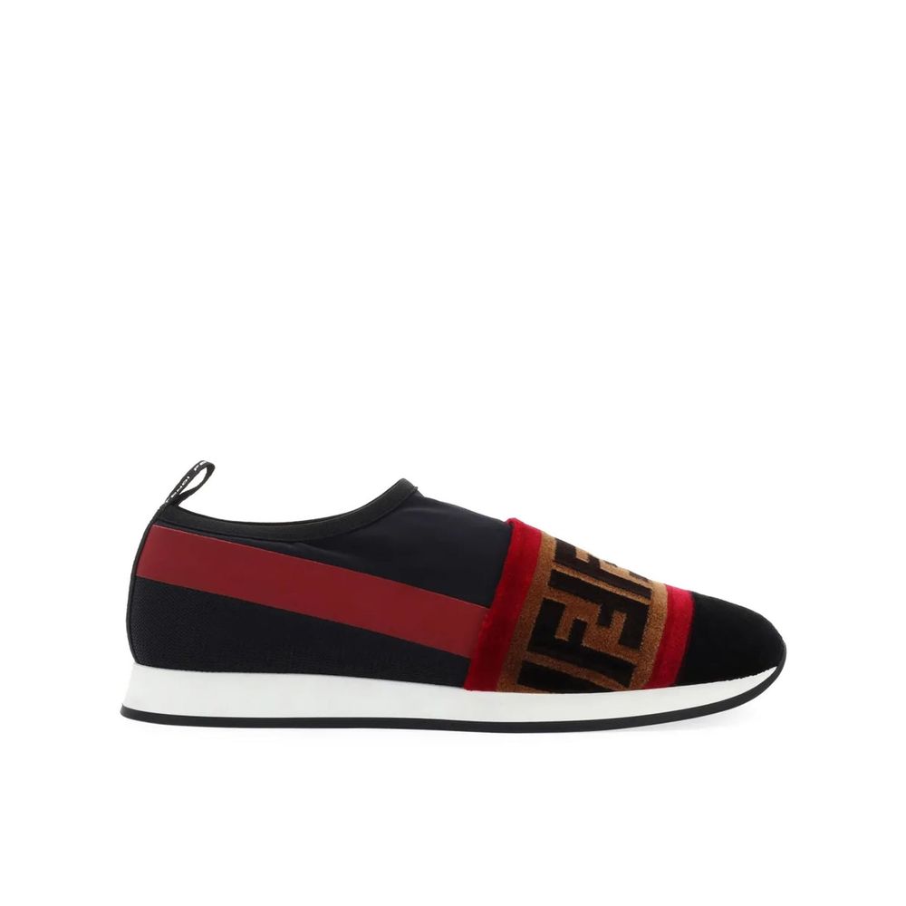 Fendi Black Fabric Athletic Sneakers | Regal Royce