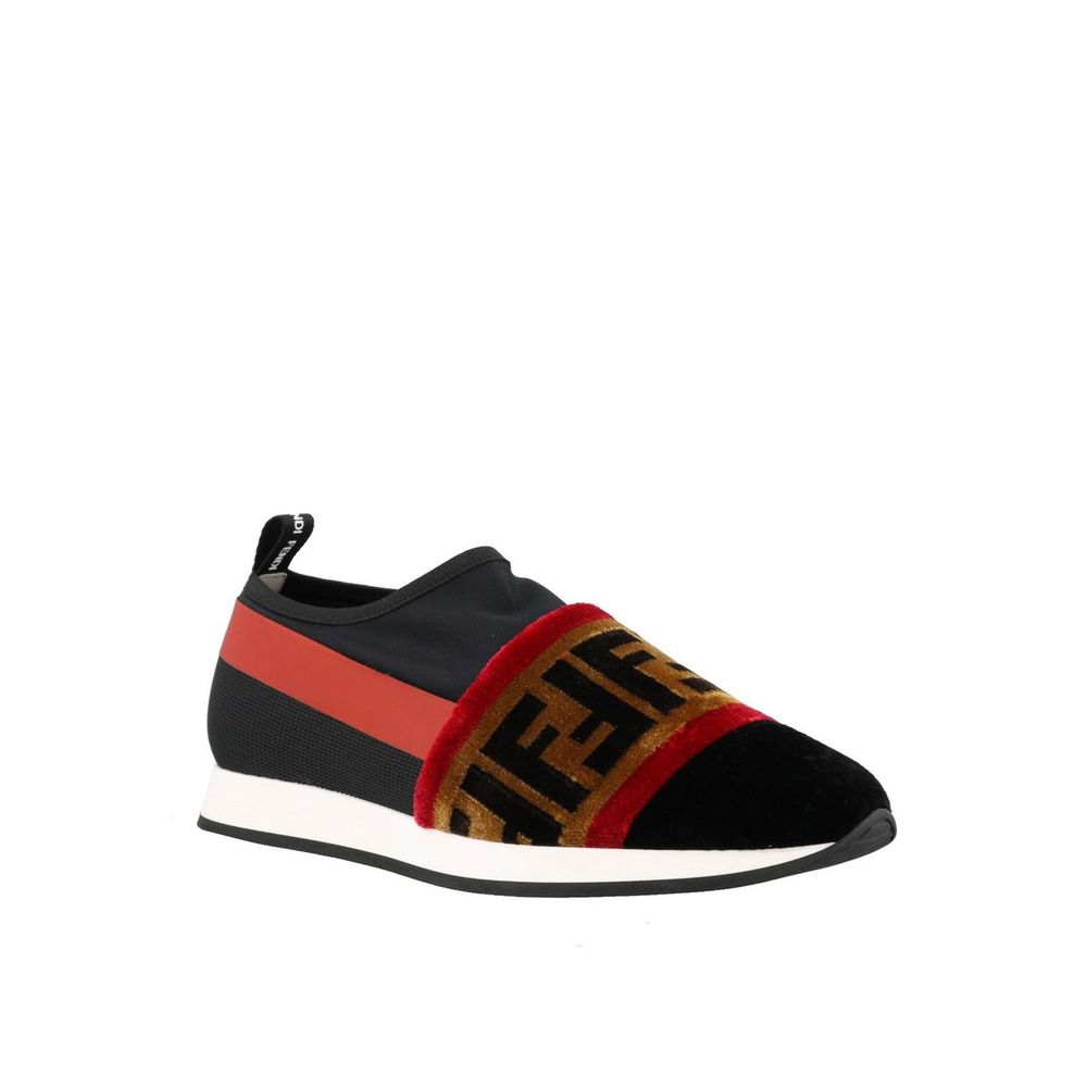 Fendi Black Fabric Athletic Sneakers | Regal Royce