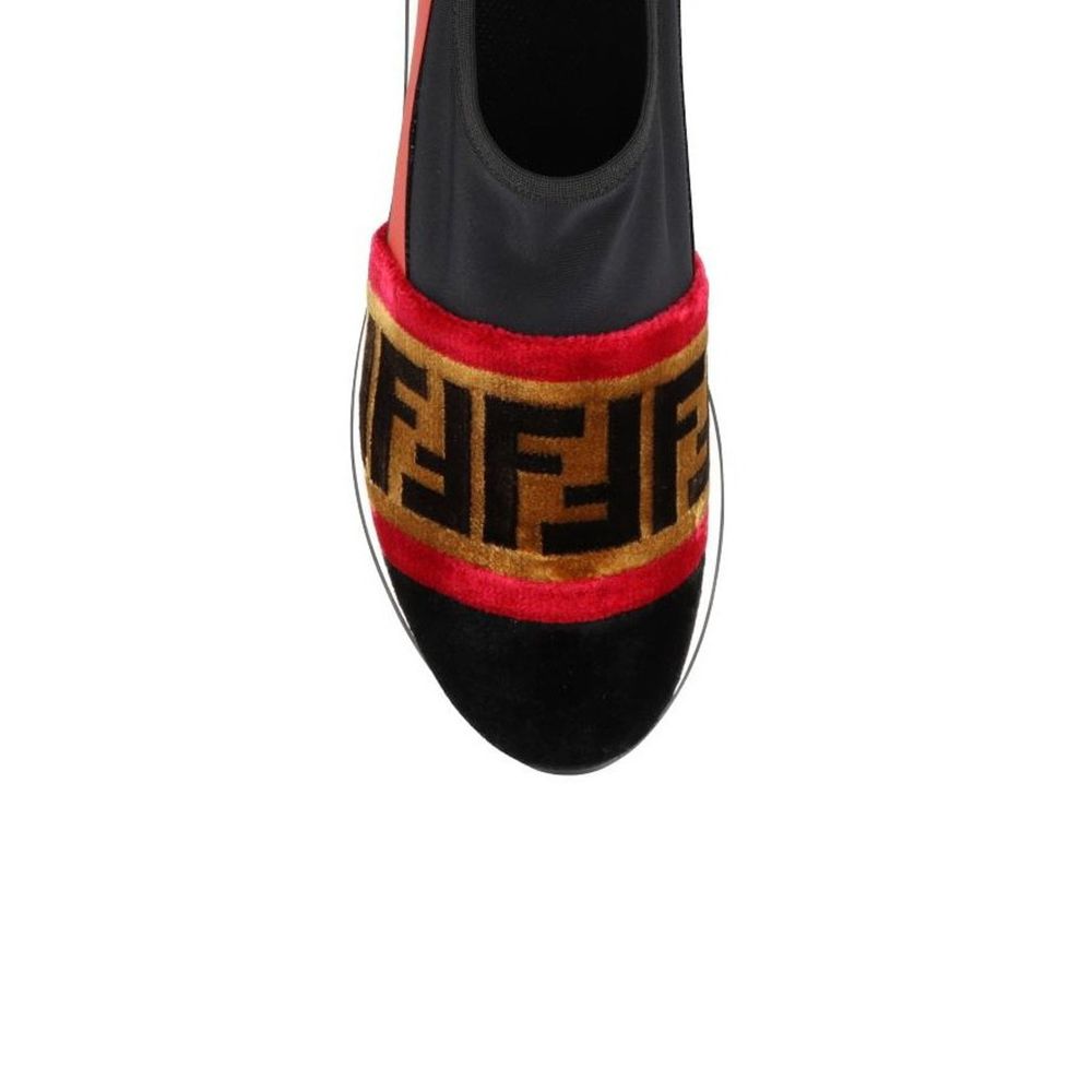 Fendi Black Fabric Athletic Sneakers | Regal Royce