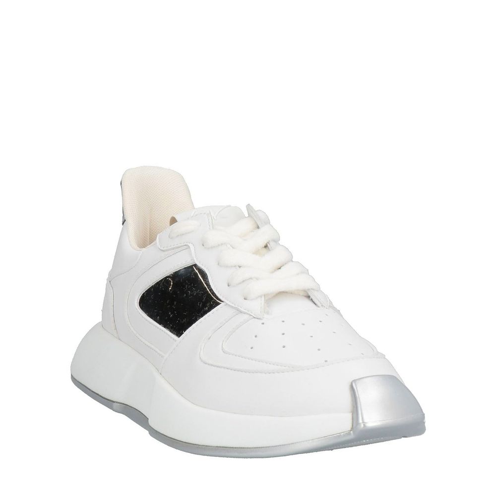 Giuseppe Zanotti White Calfskin Chunky Sneakers | Regal Royce