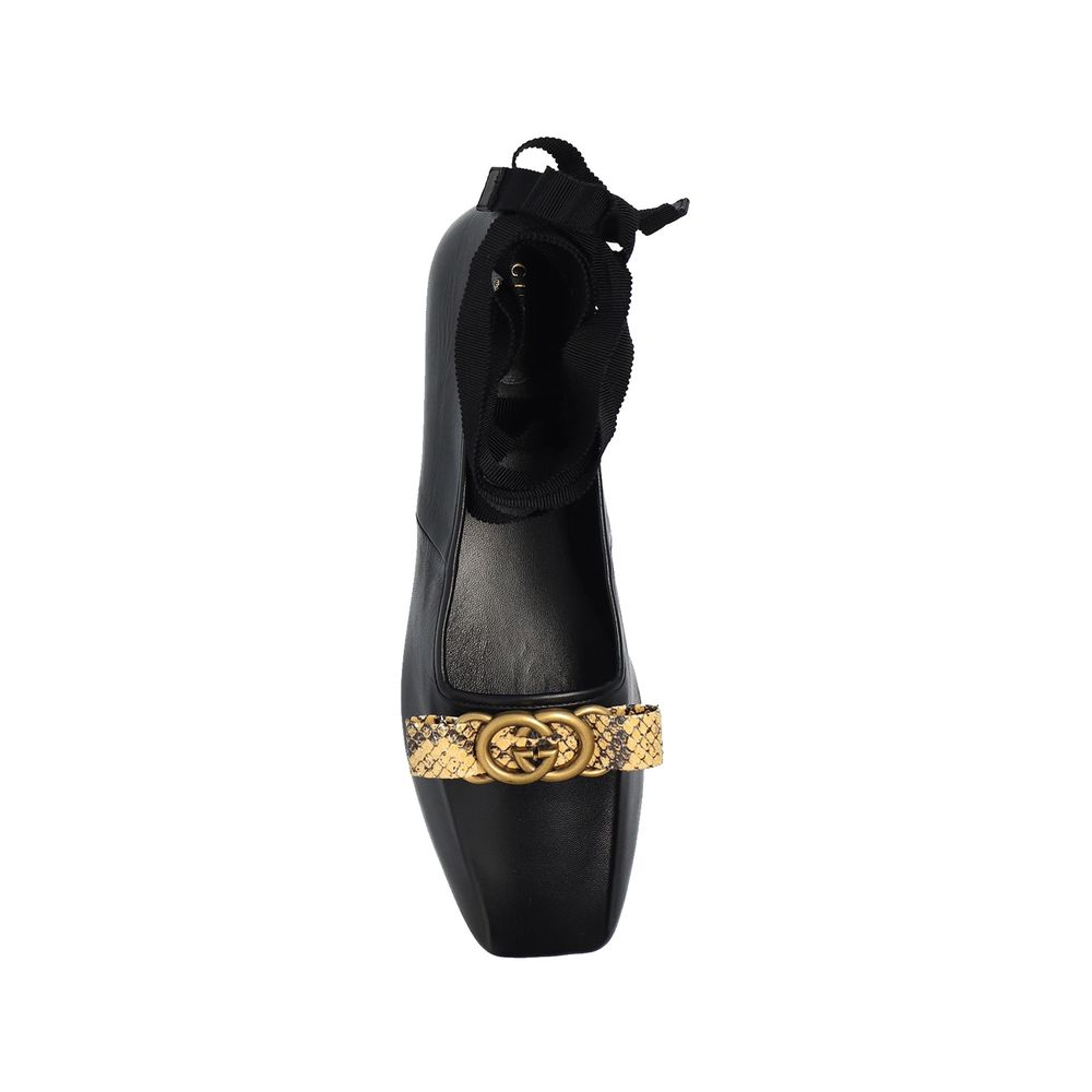 Gucci Black Calfskin Ballet Flats | Regal Royce