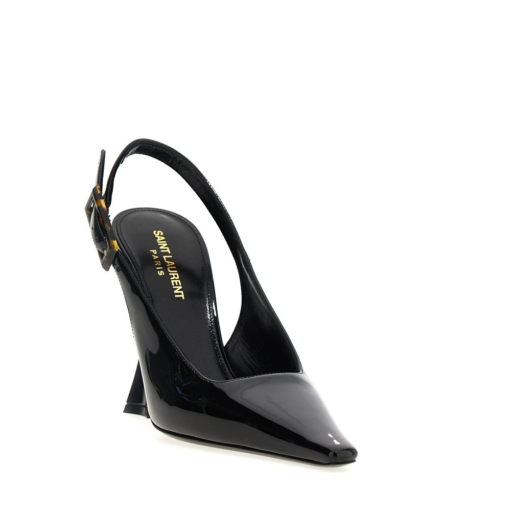 Saint Laurent Black Calfskin Platform Pumps | Regal Royce