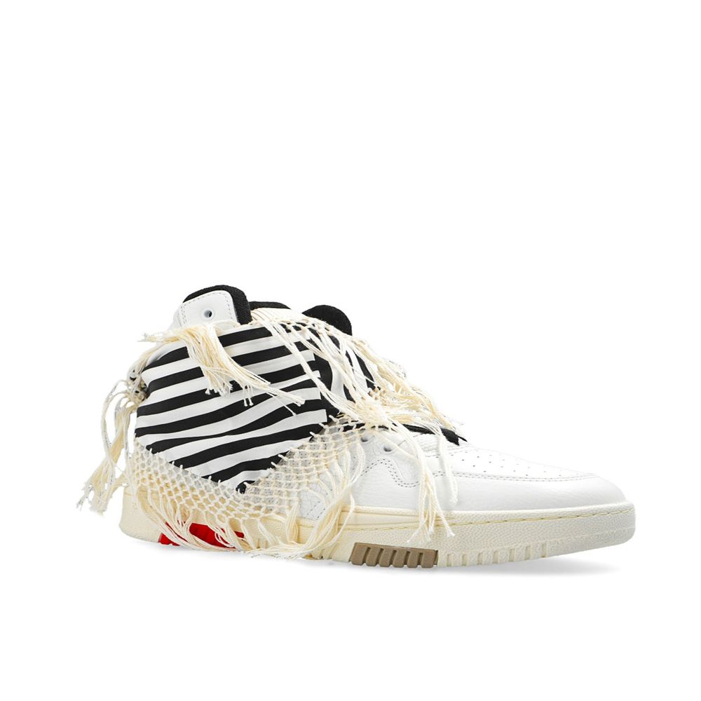 Saint Laurent White Calfskin High Top Sneakers | Regal Royce