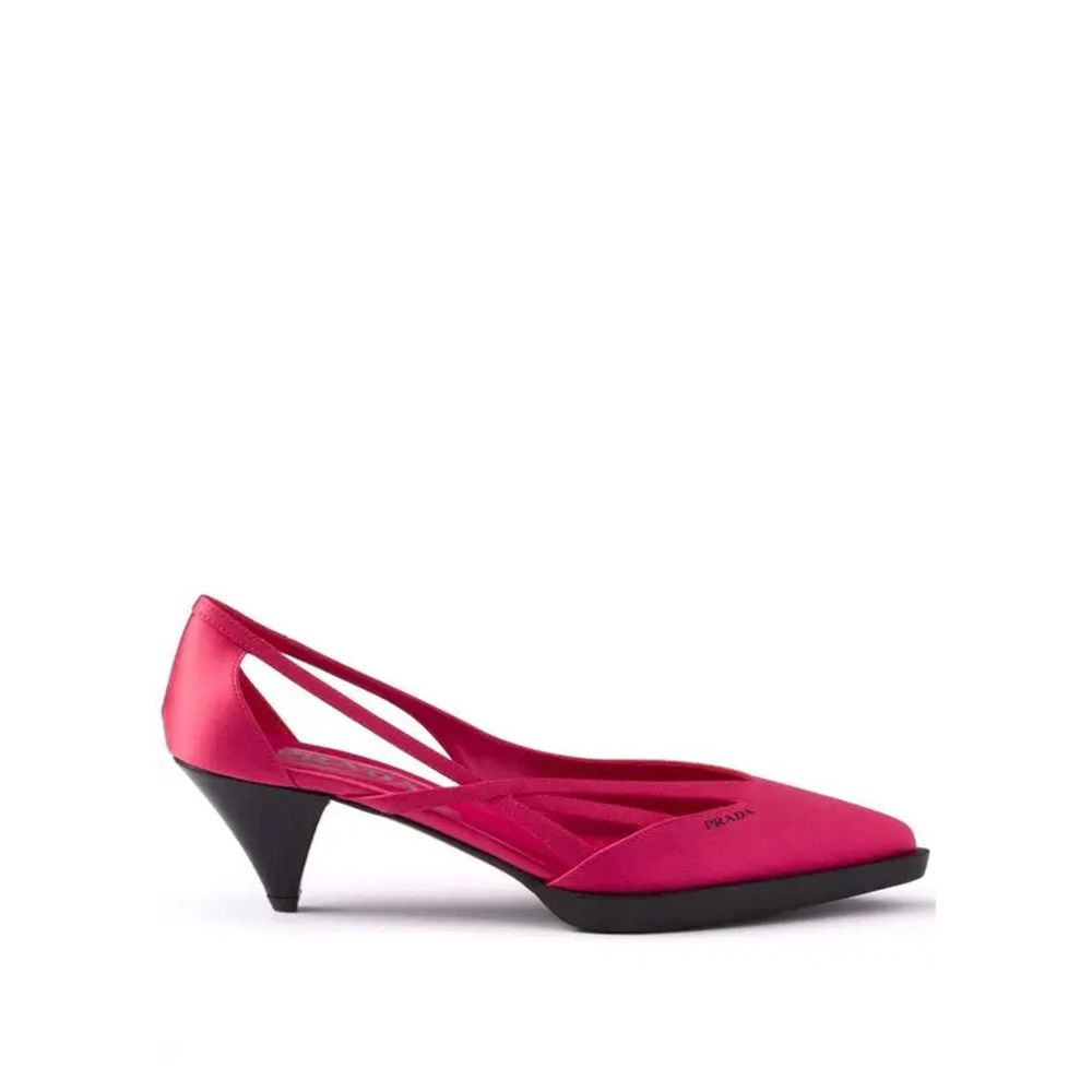 Prada Multicolor Silk Mid Heel Pumps | Regal Royce