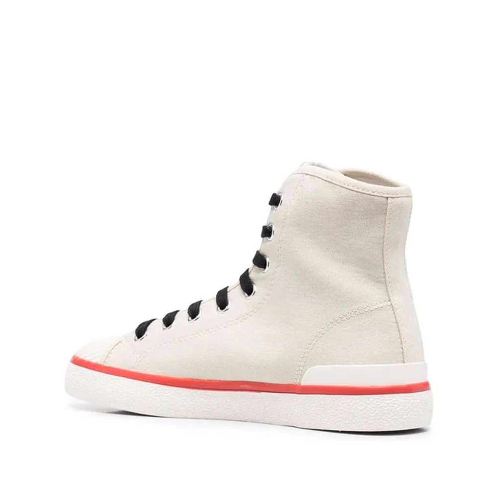 Isabel Marant Beige Canvas High Top Sneakers | Regal Royce