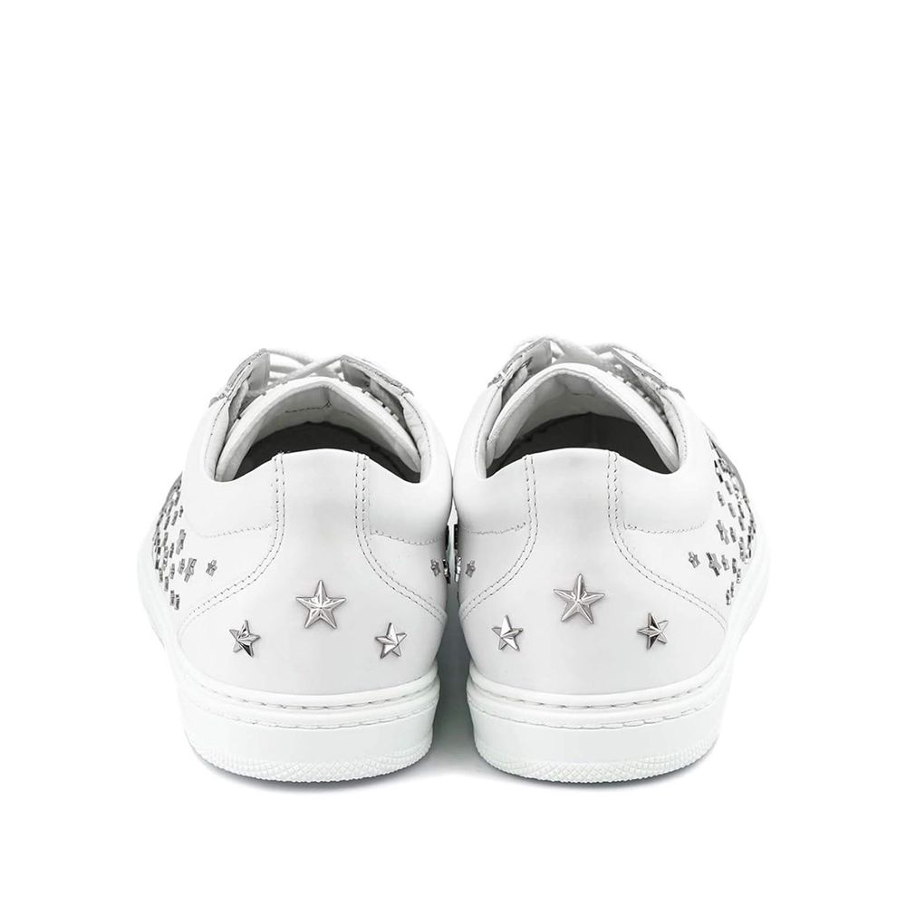 Jimmy Choo White Calfskin Low Top Sneakers | Regal Royce