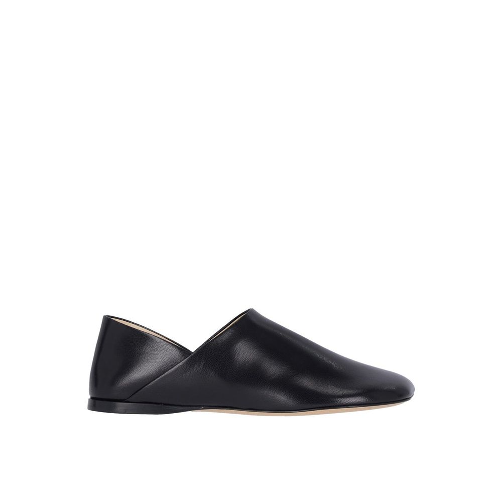 Loewe Black Lamb Leather Slip-On Loafers | Regal Royce