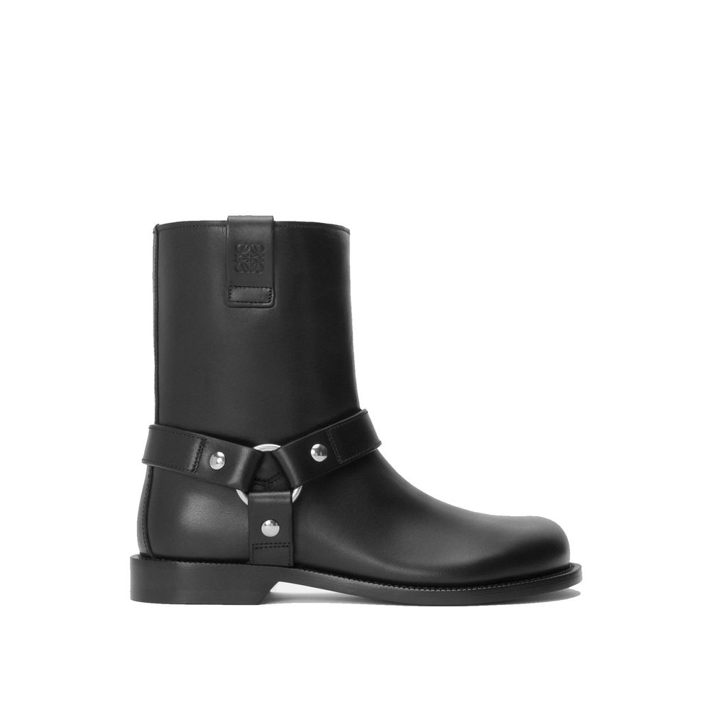 Loewe Black Calfskin Ankle Boots | Regal Royce
