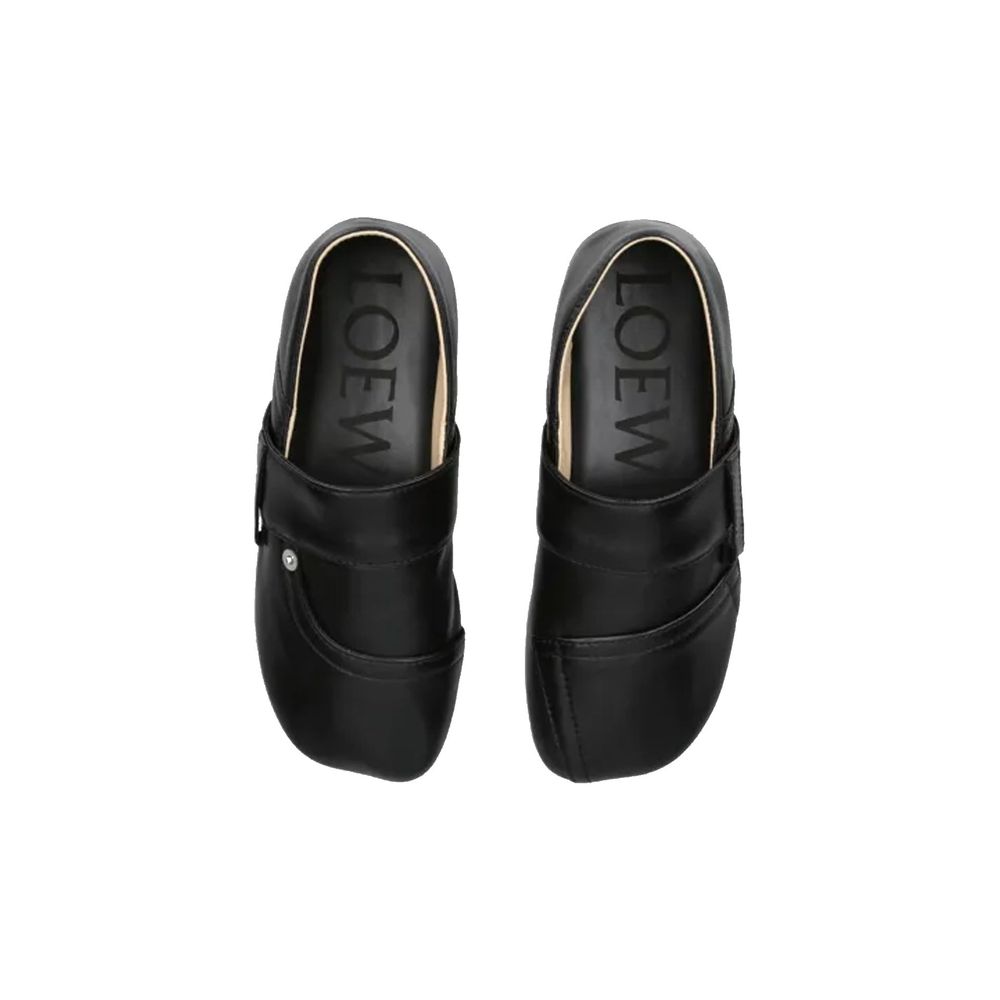 Loewe Black Calfskin Slippers | Regal Royce