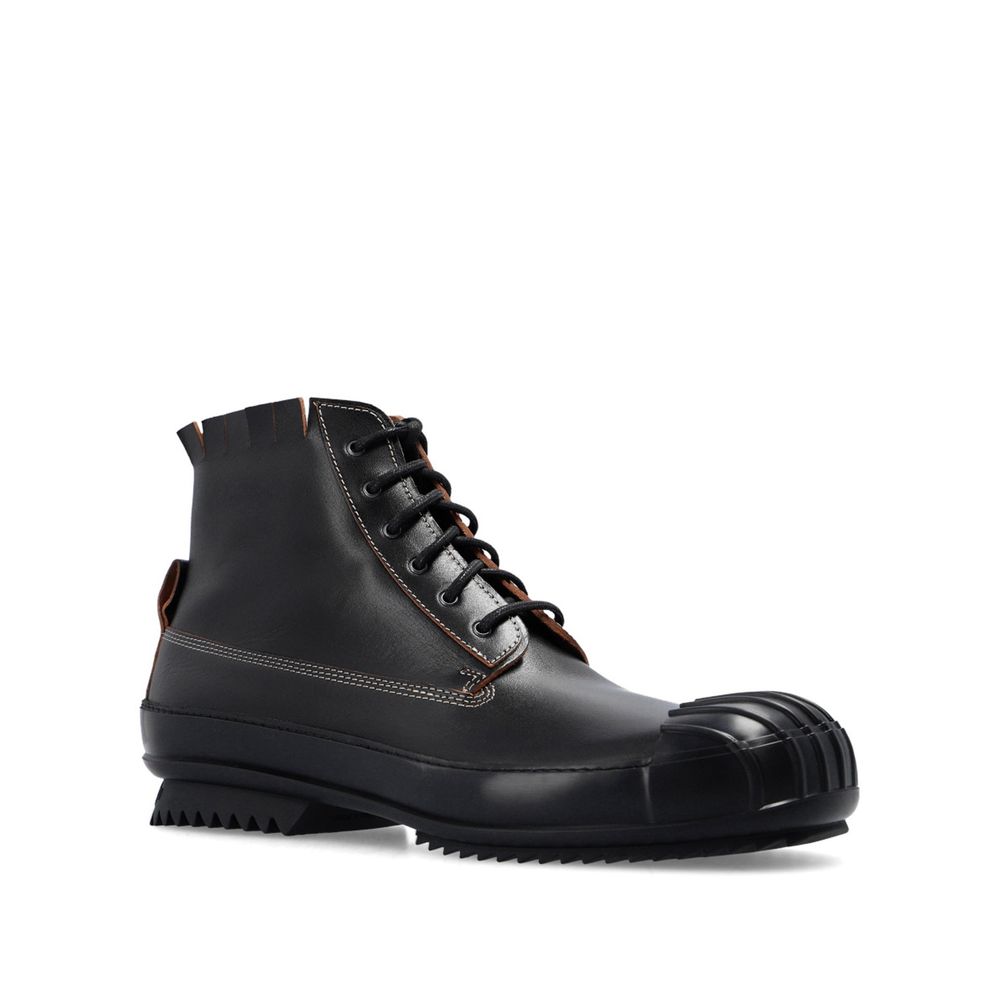 Maison Margiela Black Calfskin Lace-Up Boots | Regal Royce
