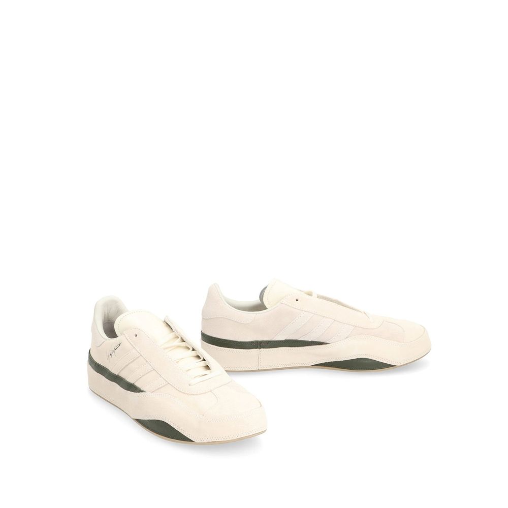 Y-3 White Calfskin Low Top Sneakers | Regal Royce
