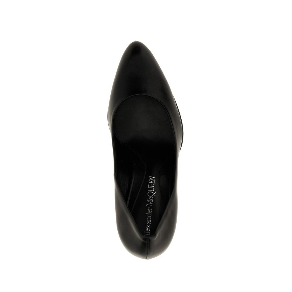Alexander McQueen Black Lambskin High Heel Pumps | Regal Royce