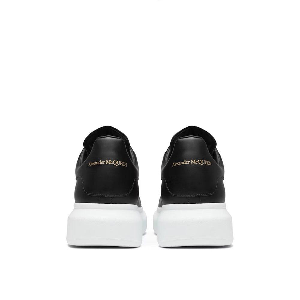Alexander McQueen Black Calfskin Chunky Sneakers | Regal Royce