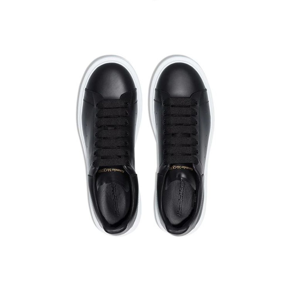 Alexander McQueen Black Calfskin Chunky Sneakers | Regal Royce