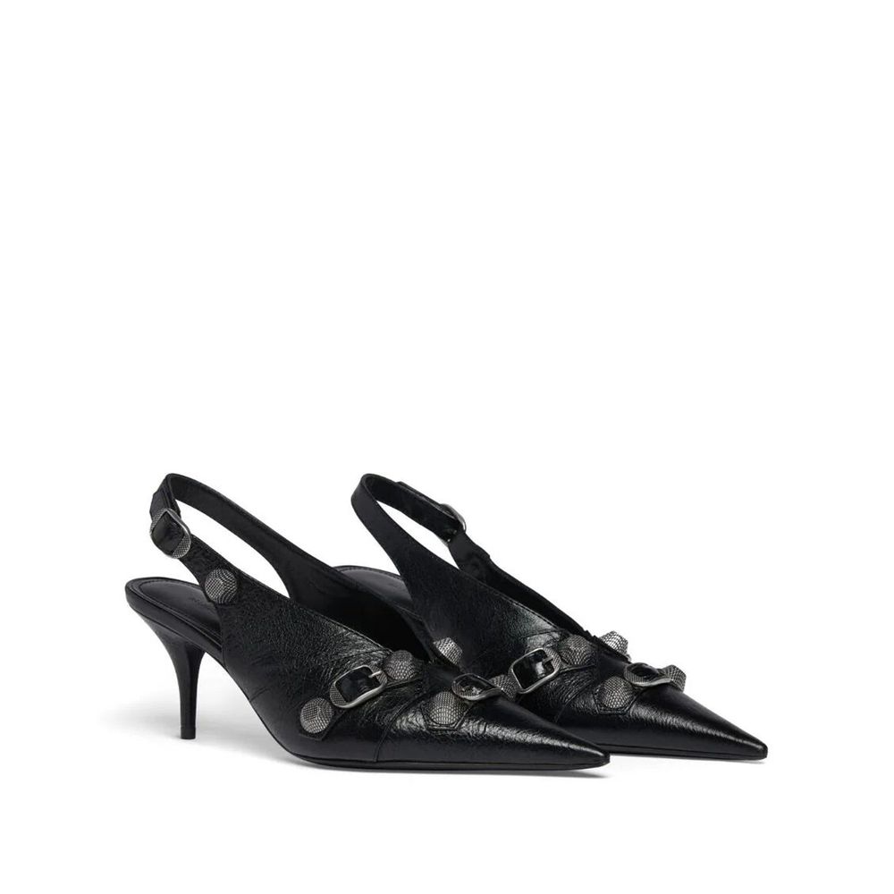 Balenciaga Black Calfskin High Heel Pumps | Regal Royce