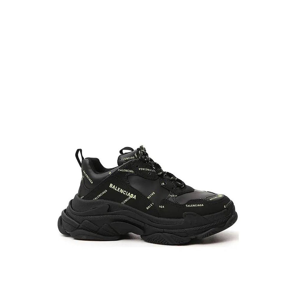 Balenciaga Black Calfskin Chunky Sneakers | Regal Royce
