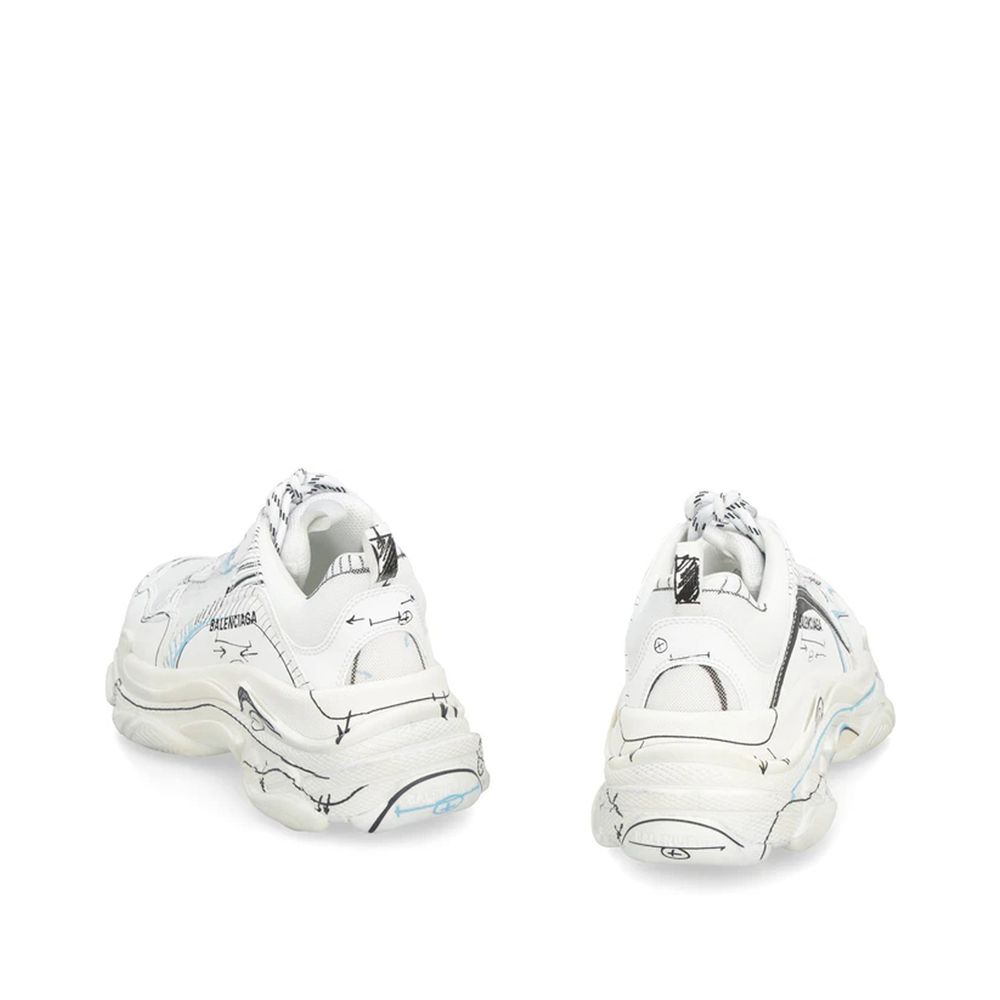 Balenciaga White Calfskin Chunky Sneakers | Regal Royce