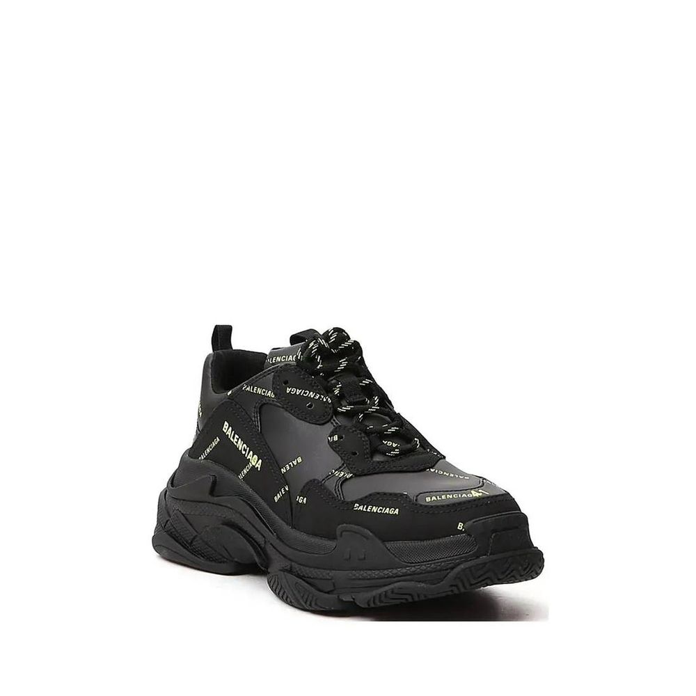 Balenciaga Black Calfskin Chunky Sneakers | Regal Royce