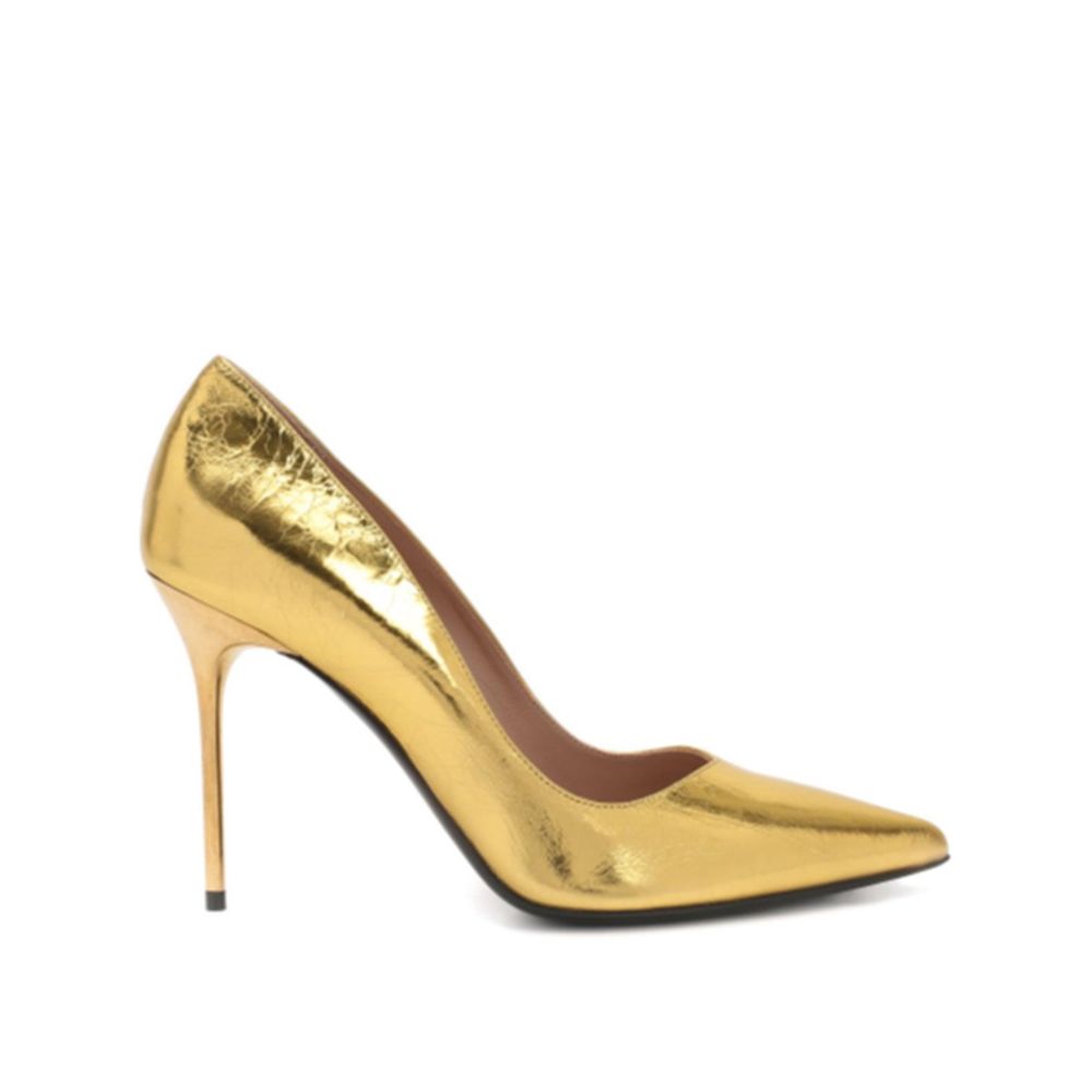 Balmain Gold Calfskin High Heel Pumps | Regal Royce