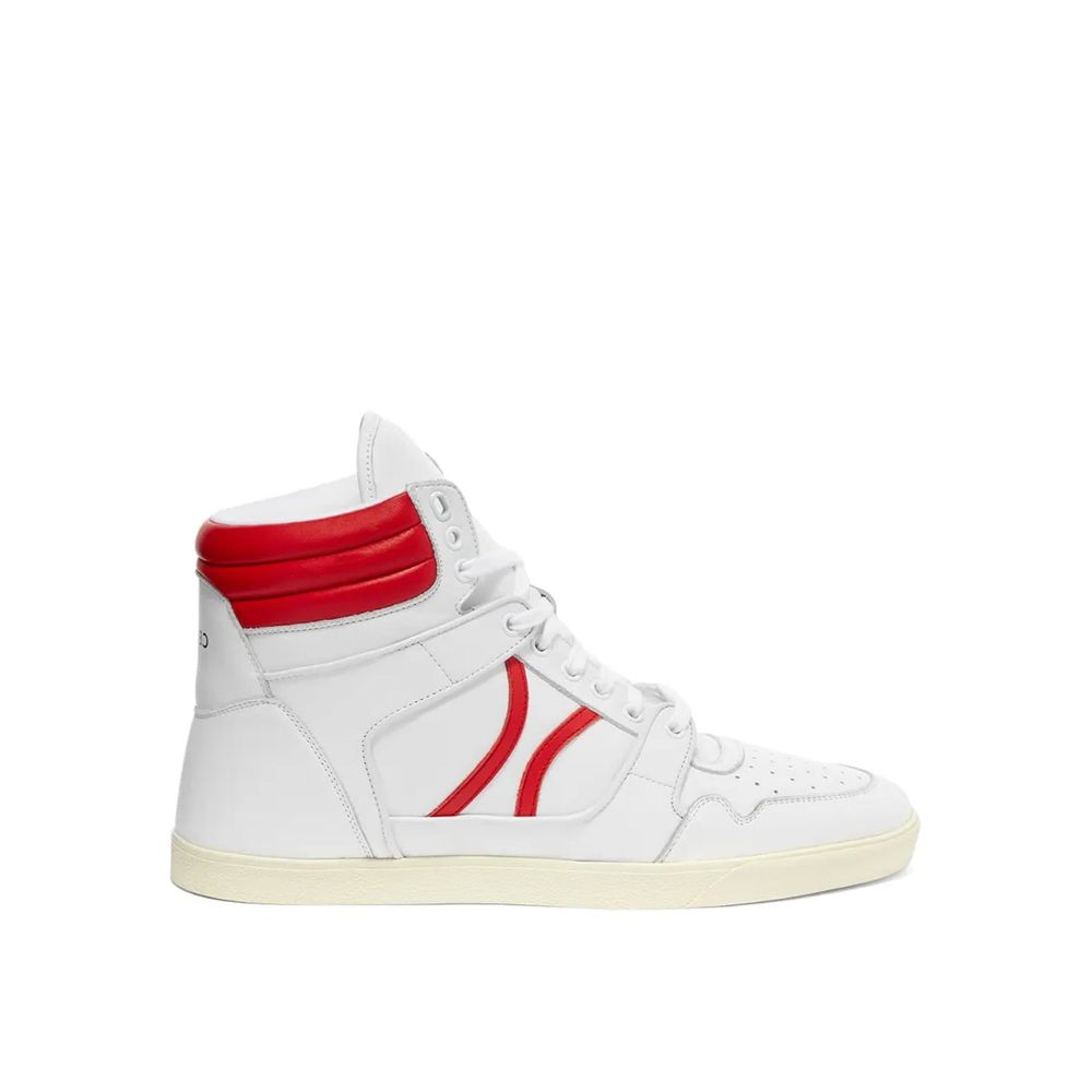 Celine White Lamb Leather Athletic Sneakers | Regal Royce