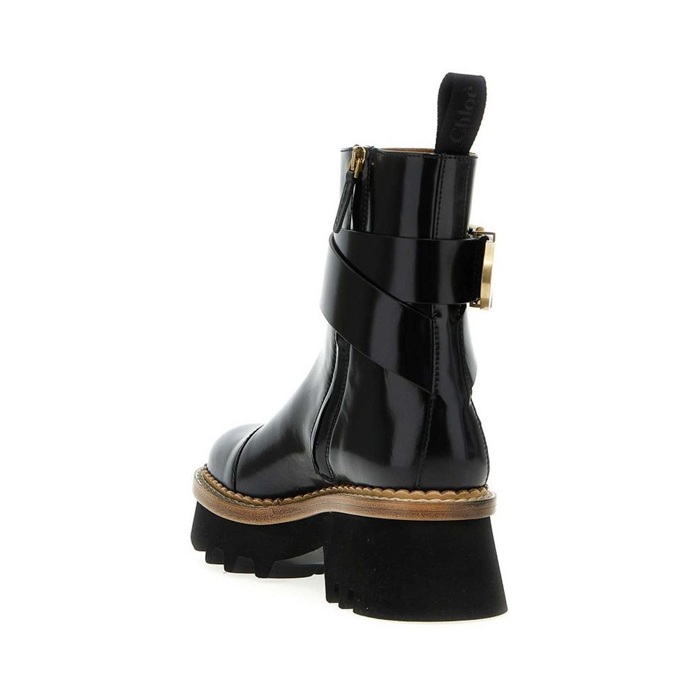Chloé Black Calfskin Ankle Boots | Regal Royce