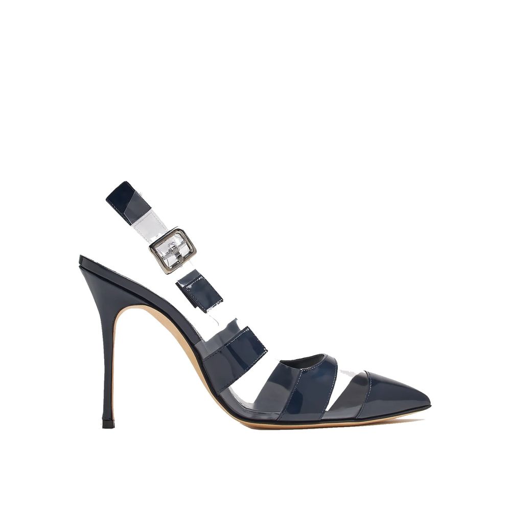 Manolo Blahnik Blue Calfskin High Heel Pumps | Regal Royce