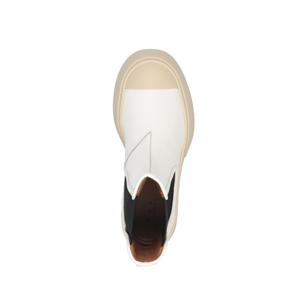 Marni White Calfskin Chelsea Boots | Regal Royce
