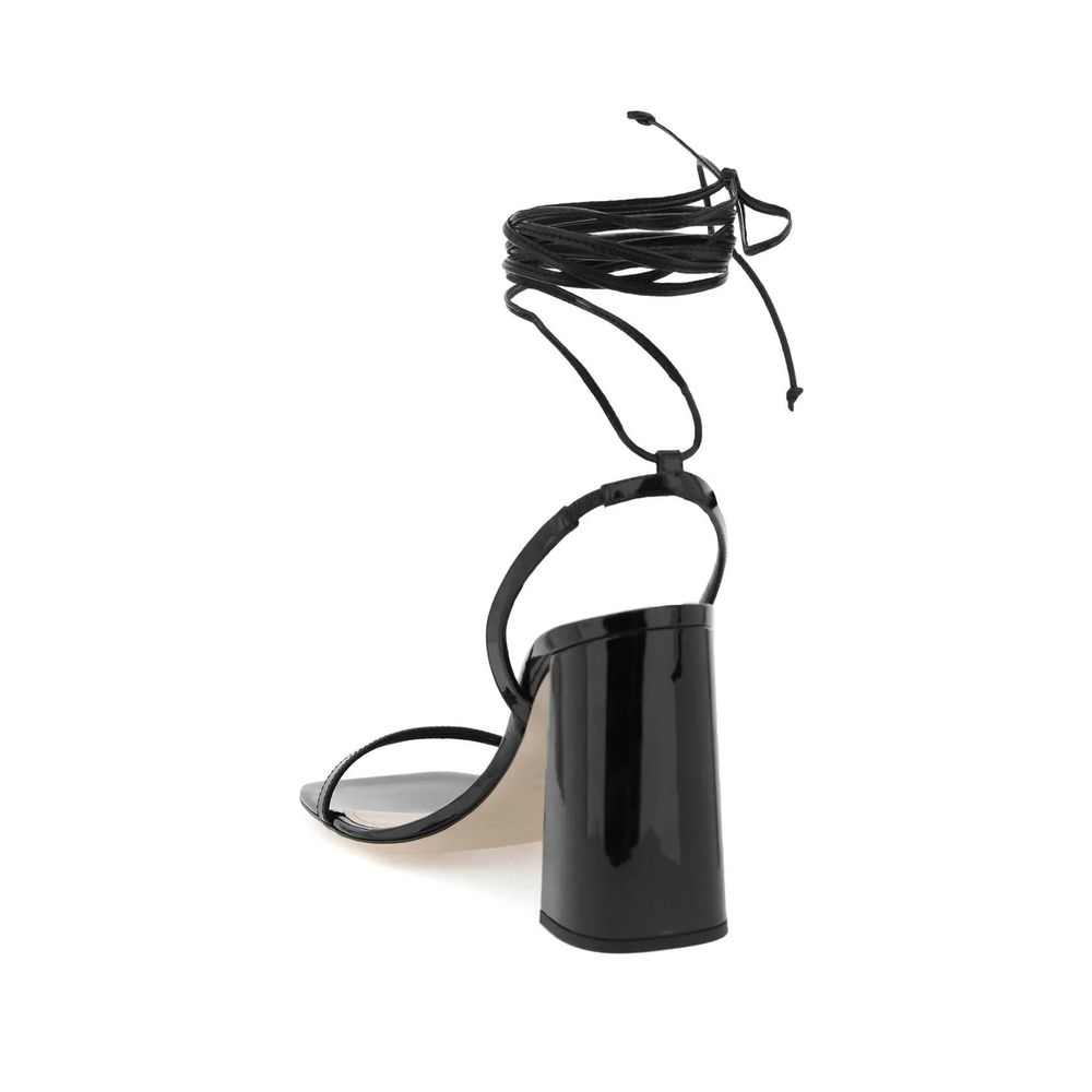 Miu Miu Black Calfskin Strap-On Sandals | Regal Royce