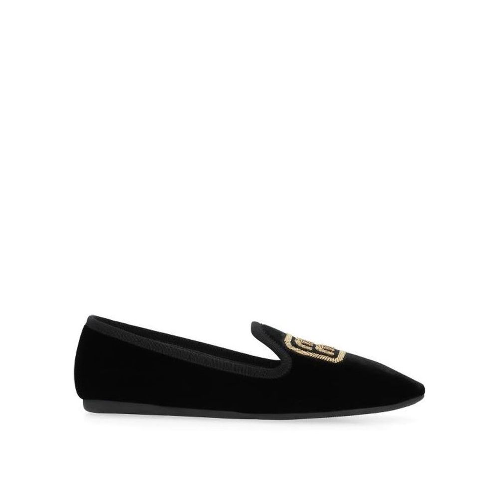 Miu Miu Black Fabric Moccassin | Regal Royce