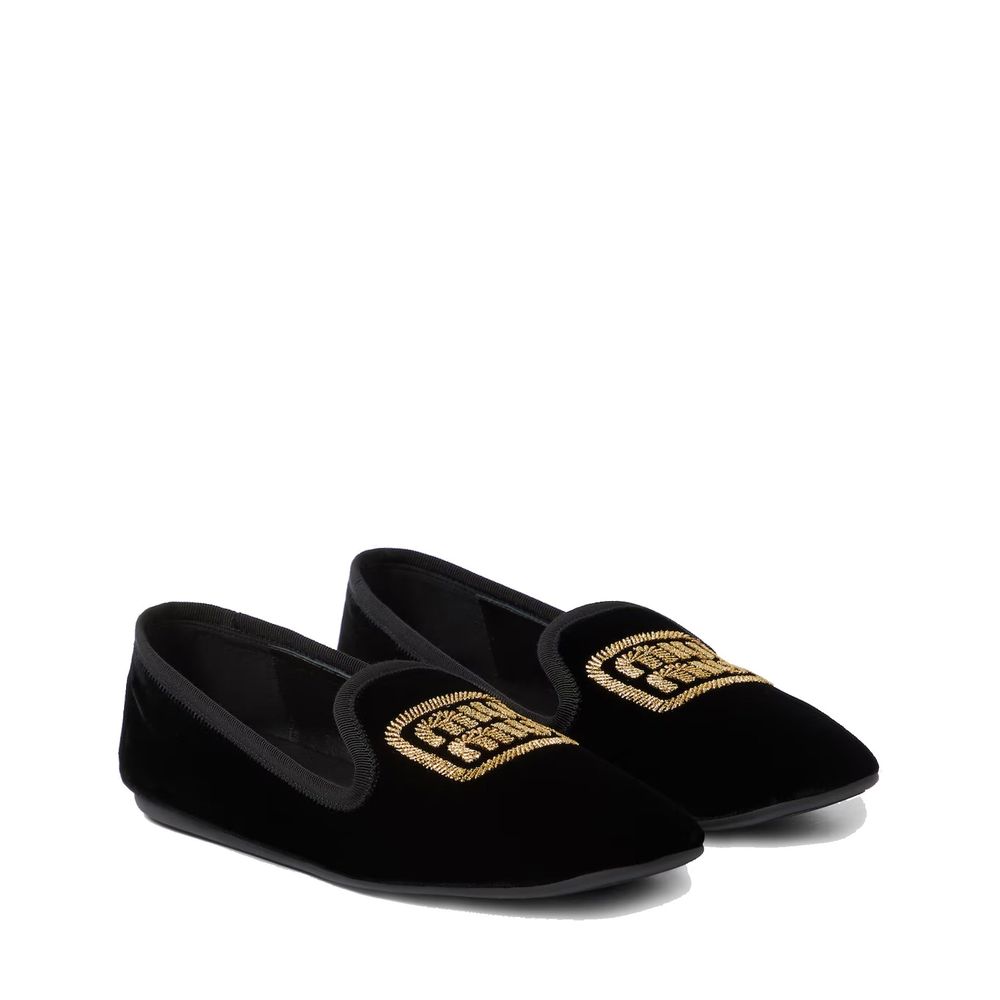 Miu Miu Black Fabric Moccassin | Regal Royce