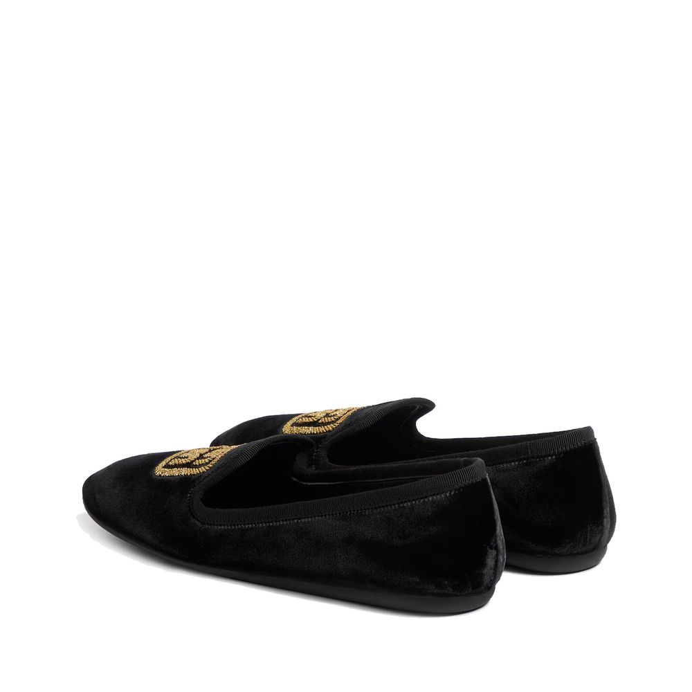Miu Miu Black Fabric Moccassin | Regal Royce