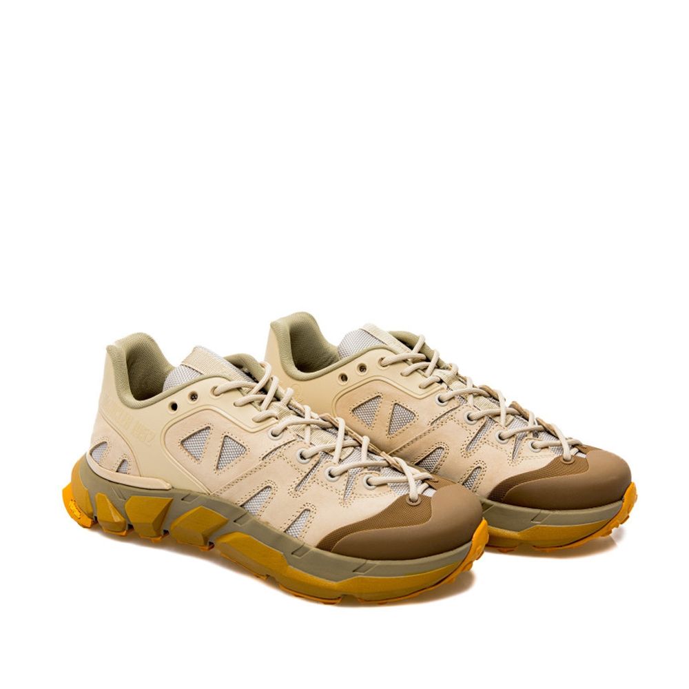 MONCLER GENIUS Beige Polyamide Athletic Sneakers | Regal Royce