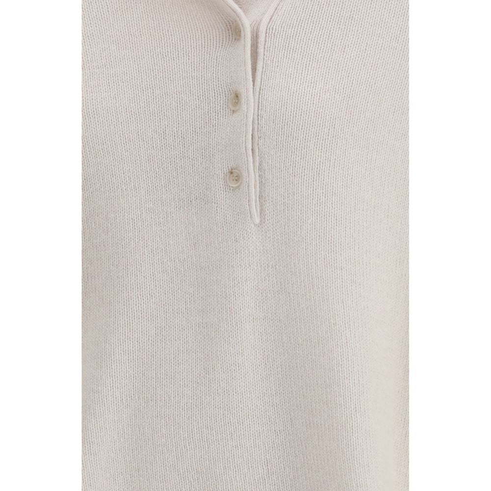 Allude Cream Cashmere Polo Shirt | Regal Royce