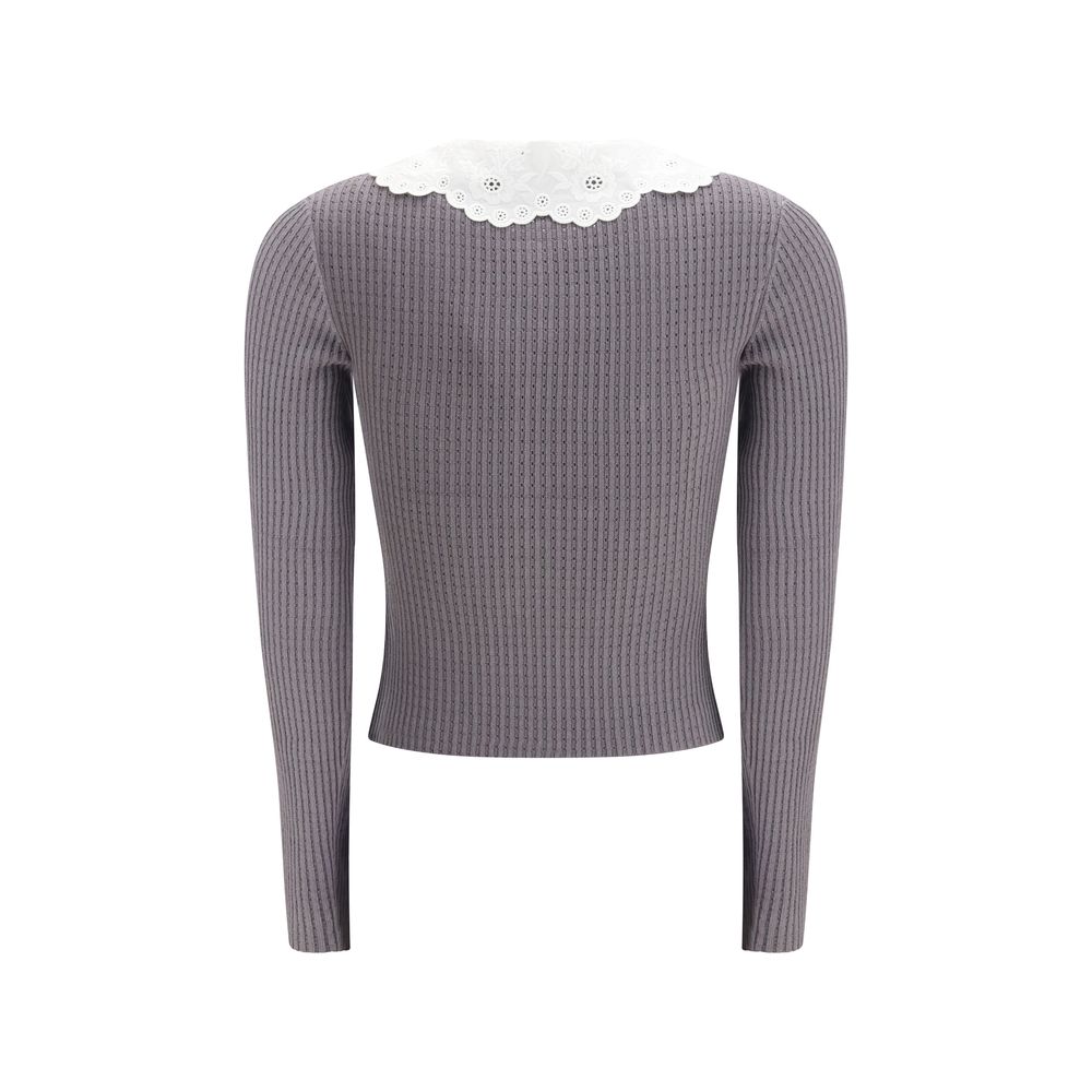 Self-Portrait Gray Viscose Shirt | Regal Royce