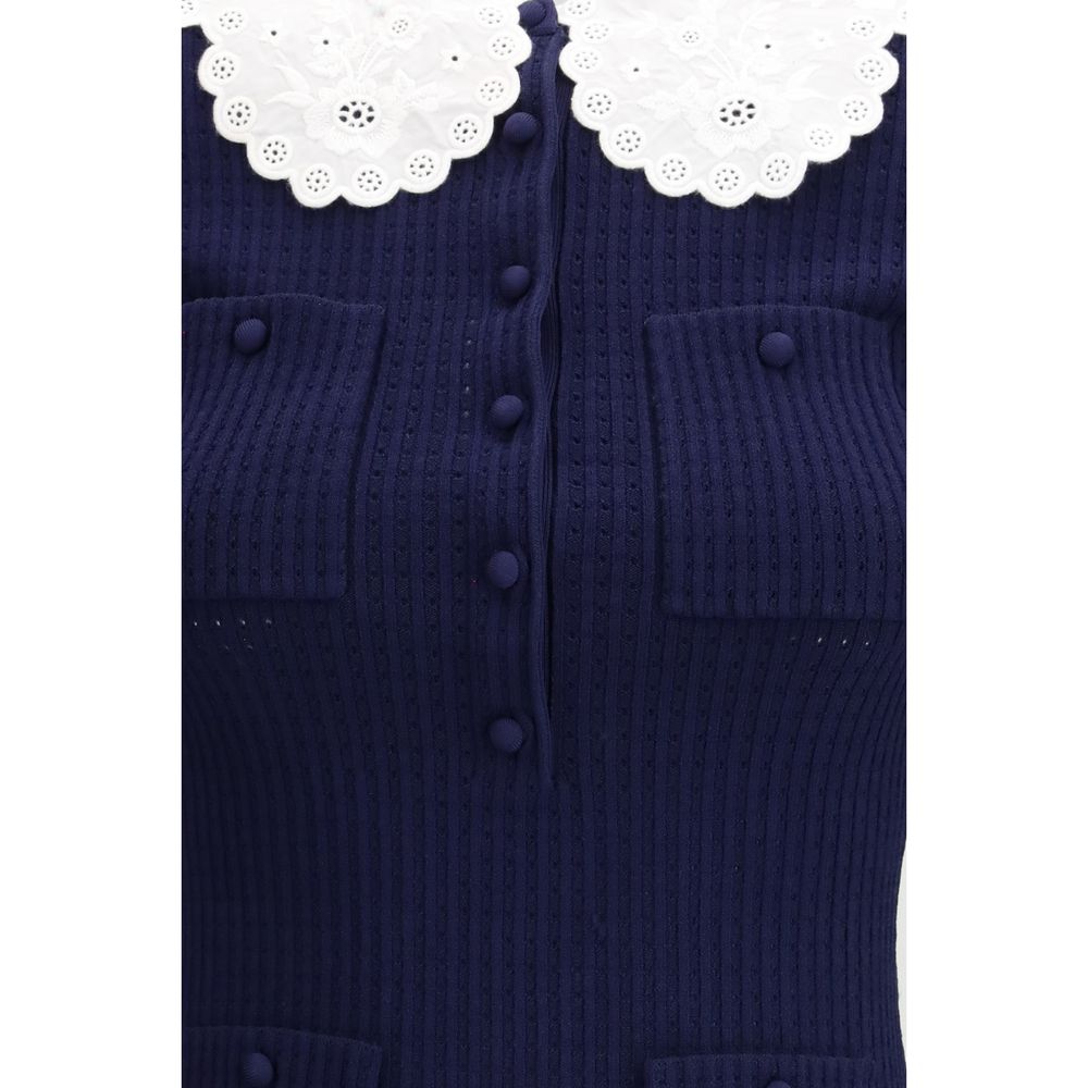 Self-Portrait Blue Viscose Cocktail Dress | Regal Royce