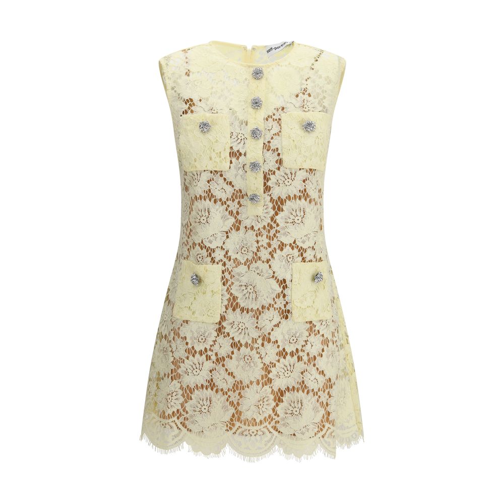 Self-Portrait Bicolor Polyamide Casual Dress | Regal Royce